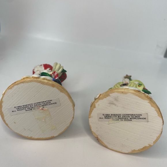 2- Vintage Cute Western Cowboy Santa Clause Figurines. Enesco Corporation - Picture 7 of 7